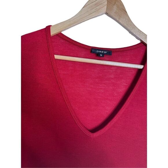 Drew anthropology red long sleeve maxi with slit - Picture 4 of 6